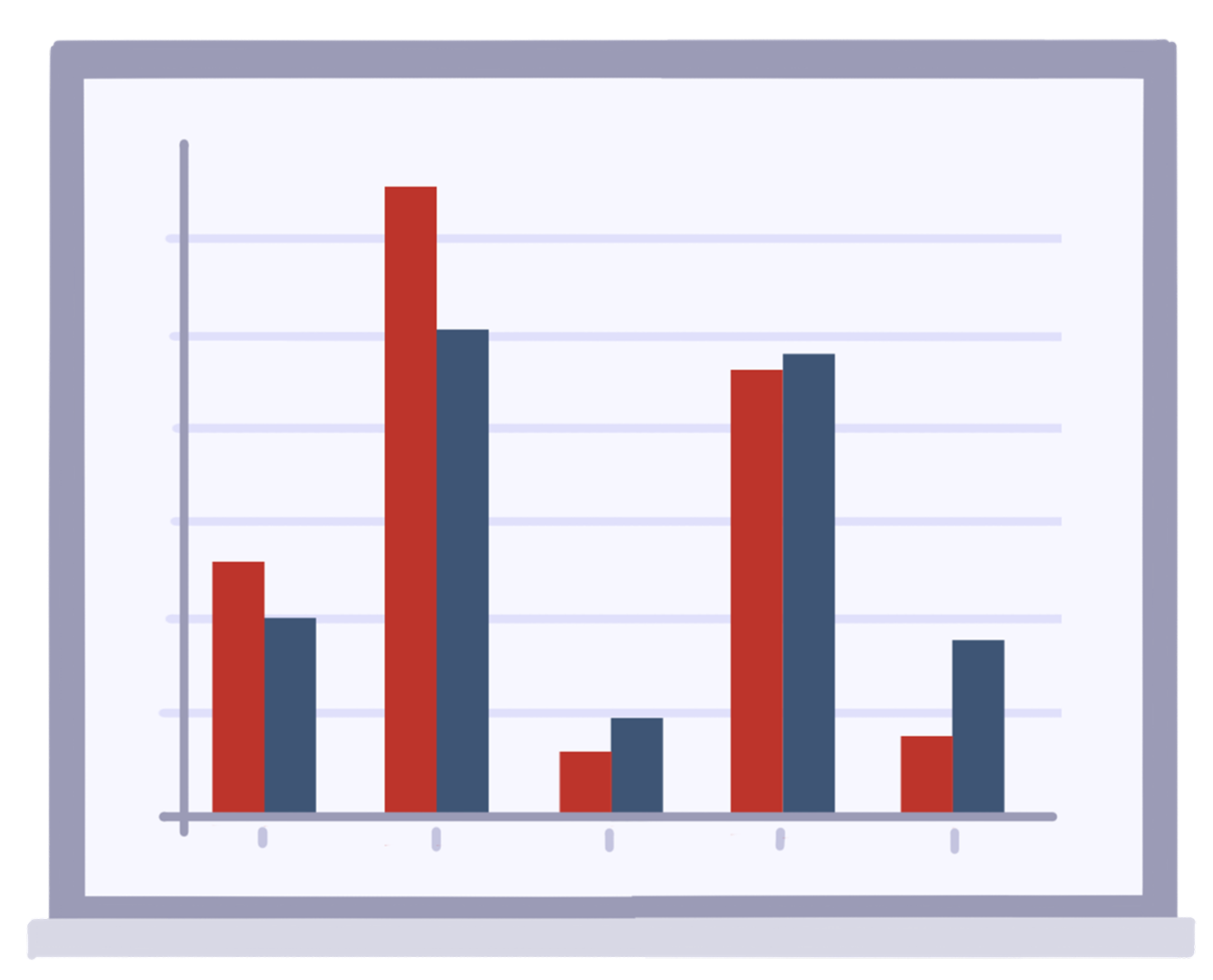 En person som analyserer markedsdata